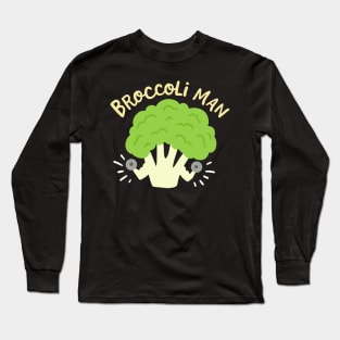 Broccoli, Vegetarian Bodybuilding Long Sleeve T-Shirt